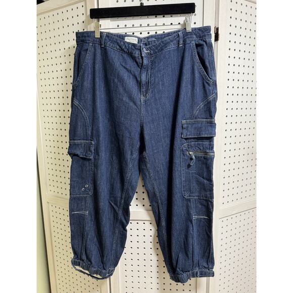 Pilcro Pants - NWOT Anthropologie Pilcro Crop Cargo Jeans Size 18W